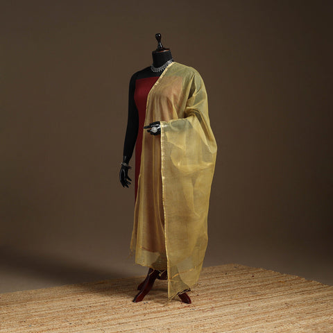 Plain cotton kota doria dupatta 31 - handcrafted