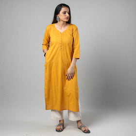Buy Plain Cotton Long Kurta Online at iTokri.com