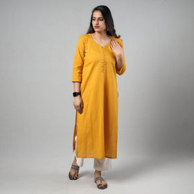 Buy Plain Cotton Long Kurta Online at iTokri.com