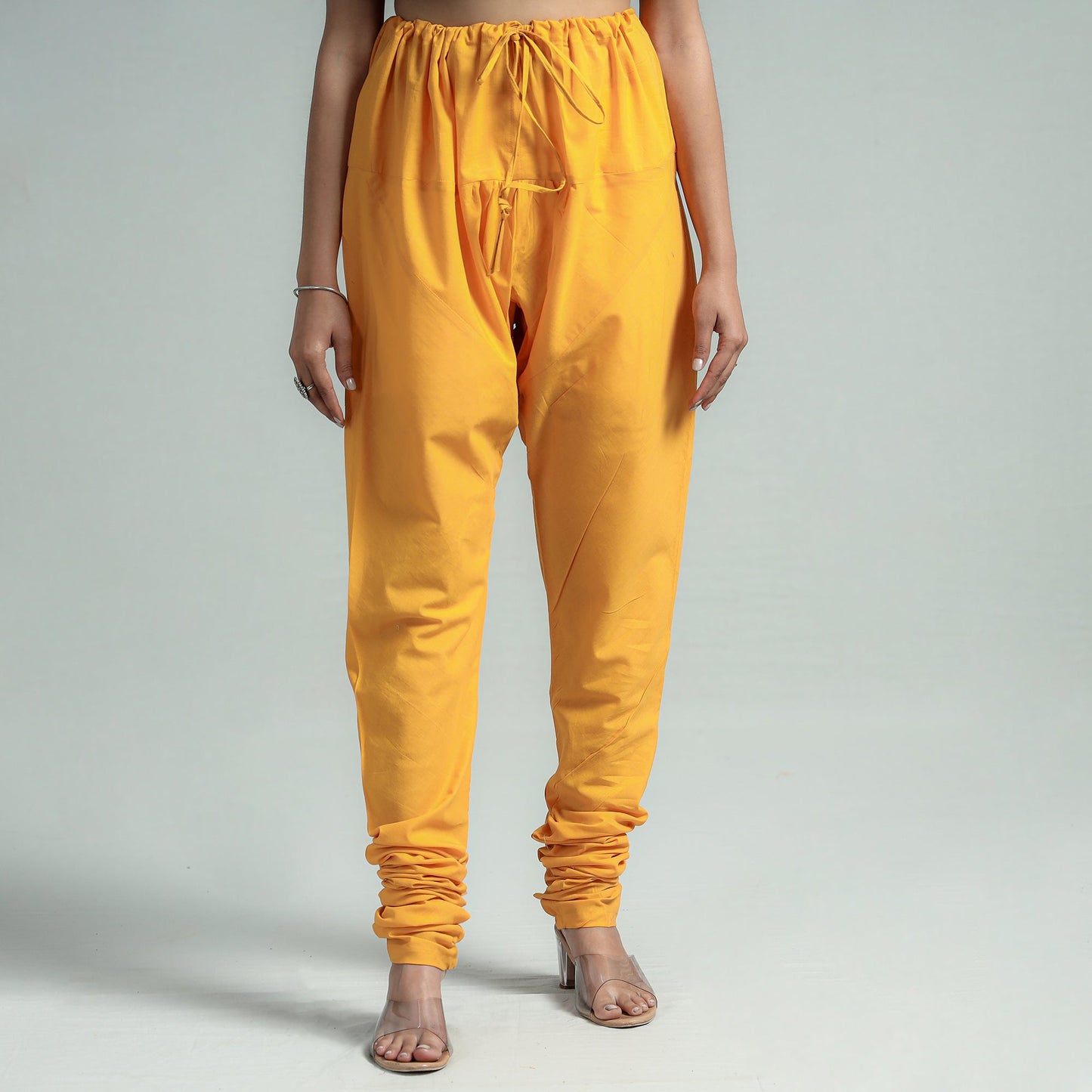 Buy Plain Dyed Cotton Ankle Length Churidar Online at iTokri.com