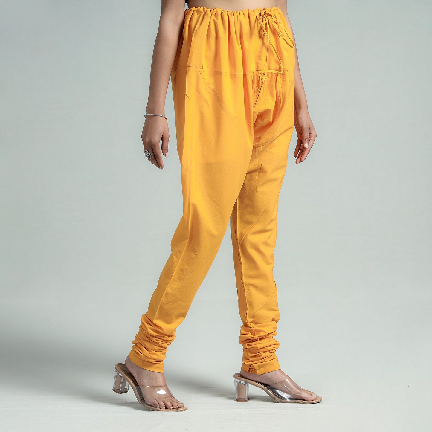 Buy Plain Dyed Cotton Ankle Length Churidar Online at iTokri.com