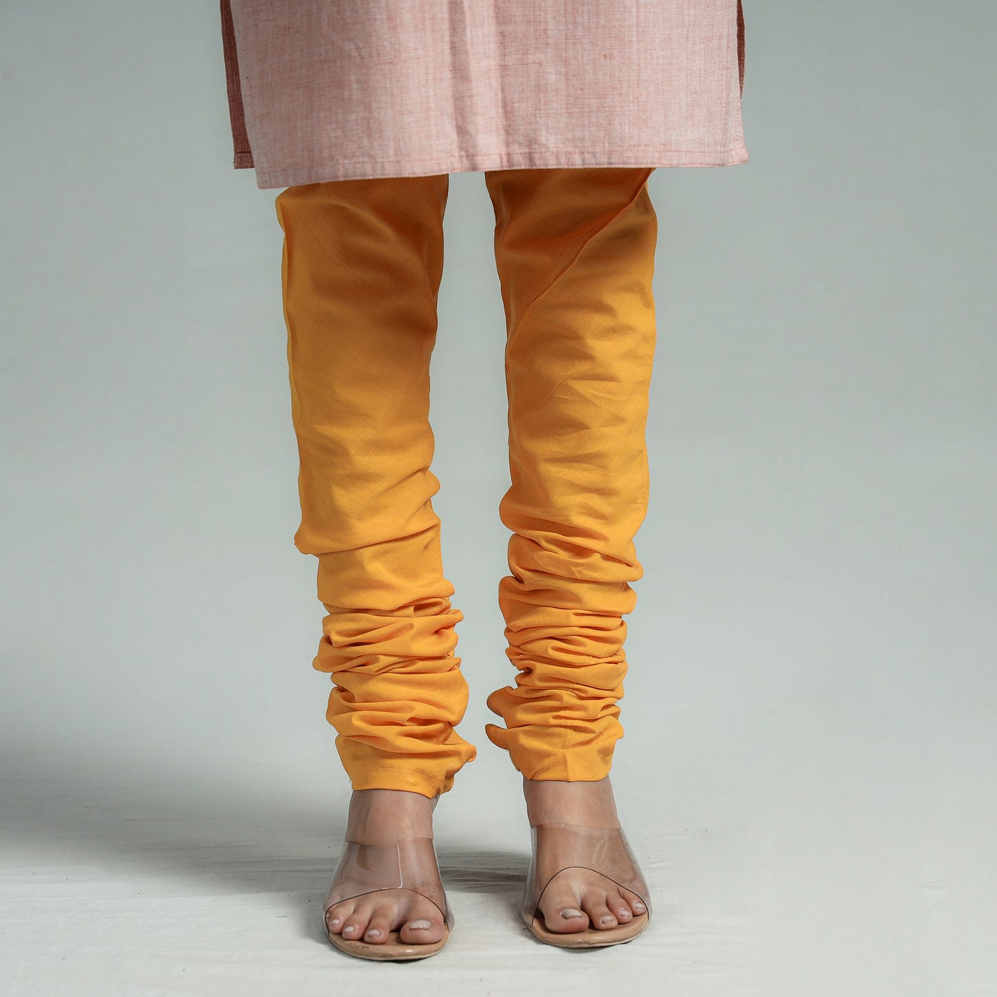 Buy Plain Dyed Cotton Ankle Length Churidar Online at iTokri.com