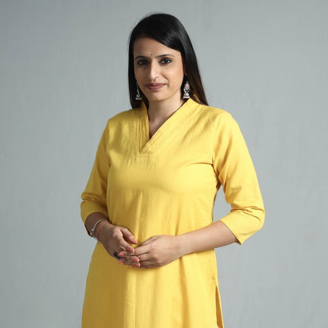Buy Plain Flex Cotton Kurta for Women