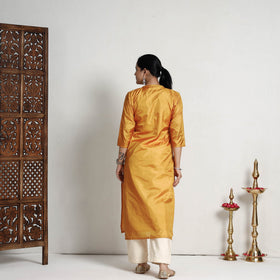 plain silk kurta