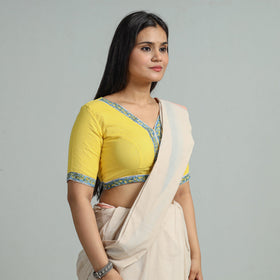 Buy Plain Running Stitch Cotton Blouse 37 Online at iTokri.com