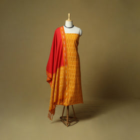 Pochampally ikat 3pc cotton unstitched dress material 46