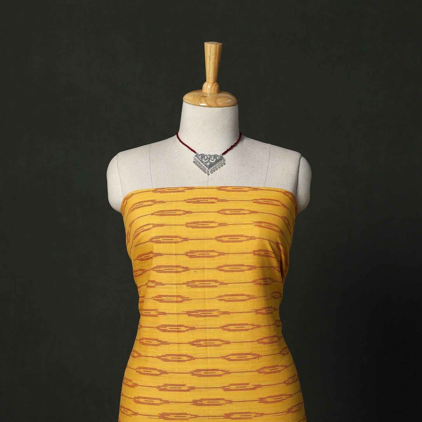 Pochampally ikat cotton 2pc unstitched dress material