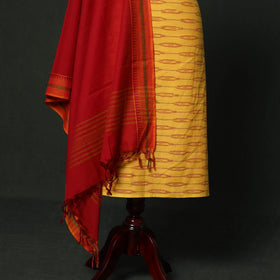 Pochampally ikat cotton 2pc unstitched dress material