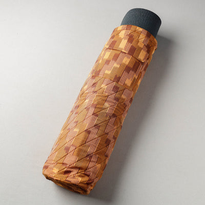 Yellow Pochampally Ikat Cotton Quilted Yoga Mat Bag 