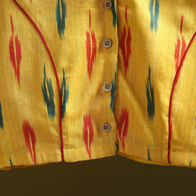 Pochampally ikat cotton readymade blouse 03 - handcrafted