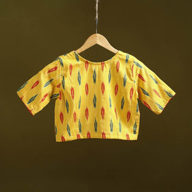 Pochampally ikat cotton readymade blouse 03 - handcrafted