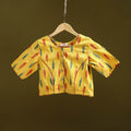 Pochampally ikat cotton readymade blouse 03 - handcrafted