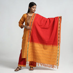 Pochampally Ikat Kurta with Palazzo & Dupatta Set
