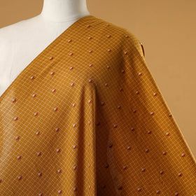 Yellow - prewashed cotton jacquard fabric 01 - handcrafted