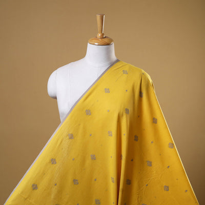 Yellow - prewashed cotton jacquard fabric 01 - handcrafted