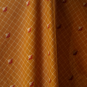 Yellow - prewashed cotton jacquard fabric 01 - handcrafted