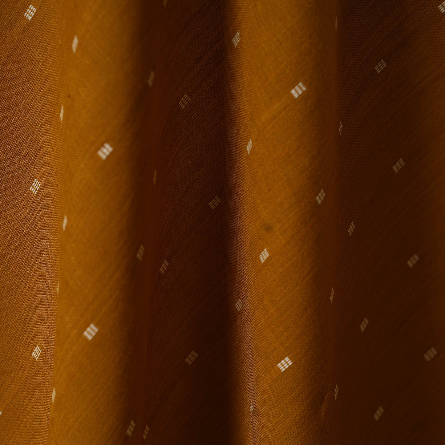 Yellow - prewashed cotton jacquard fabric 05 - handcrafted