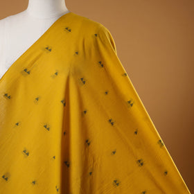 Yellow - prewashed cotton jacquard fabric 06 - handcrafted