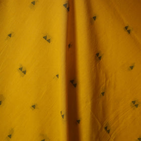 Yellow - prewashed cotton jacquard fabric 06 - handcrafted