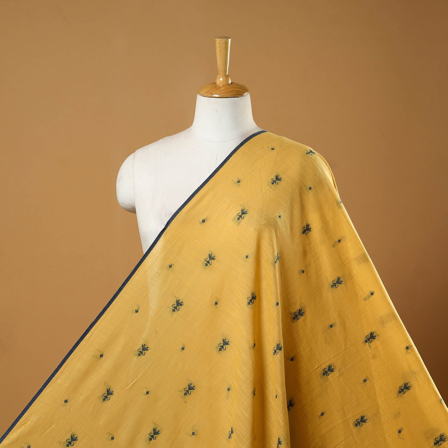 Yellow - prewashed cotton jacquard fabric 07 - handcrafted