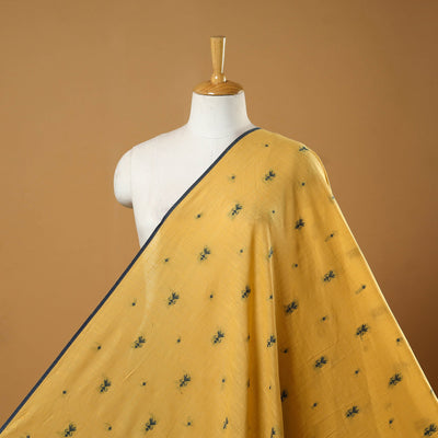 Yellow - prewashed cotton jacquard fabric 07 - handcrafted