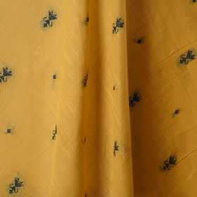 Yellow - prewashed cotton jacquard fabric 07 - handcrafted