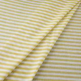 Yellow Prewashed Cotton Jacquard Fabric