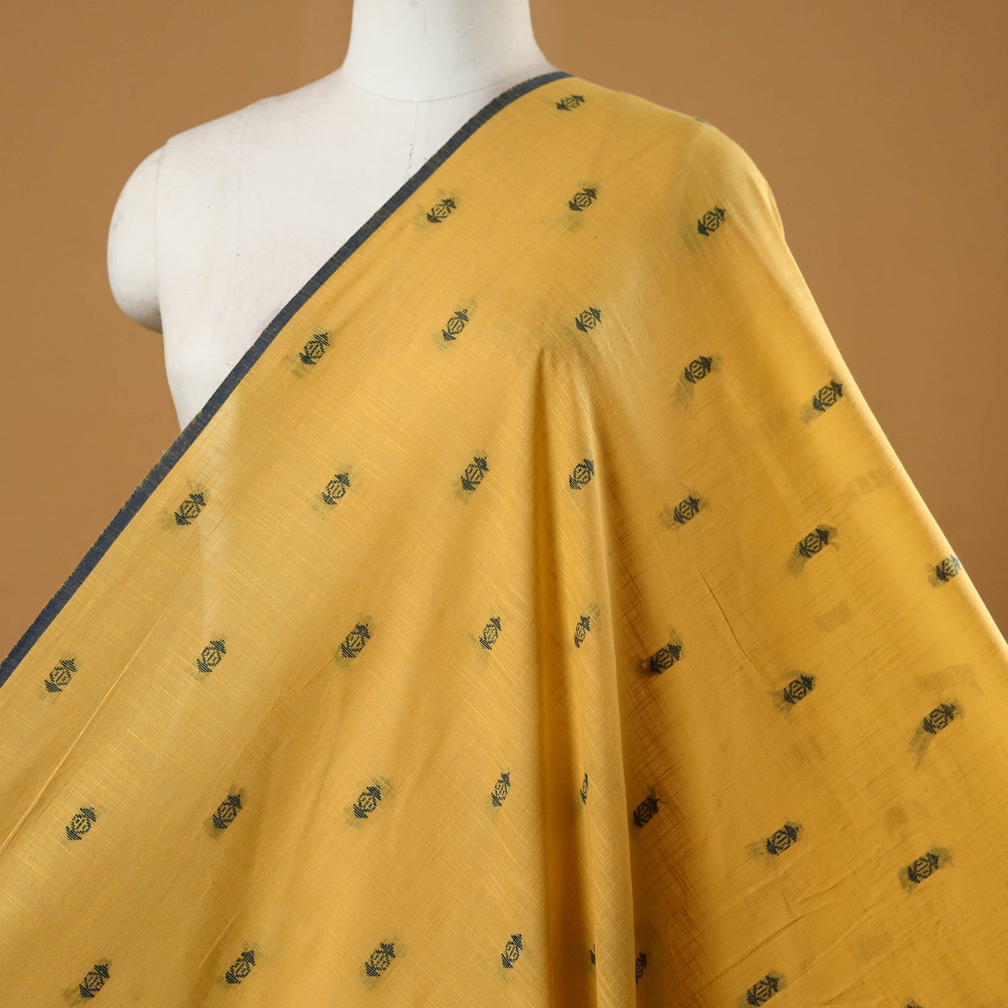 Yellow - prewashed cotton jacquard fabric 11 - handcrafted