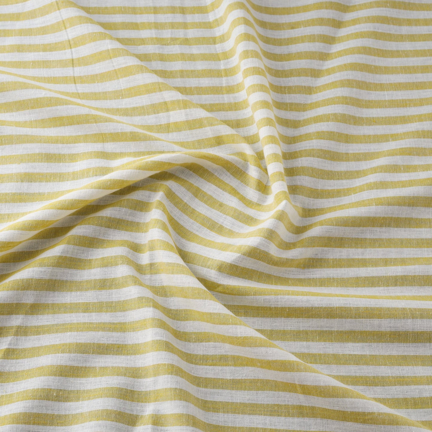 Yellow Prewashed Cotton Jacquard Fabric