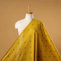 Yellow - prewashed cotton jacquard fabric 14 - handcrafted