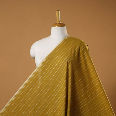 Yellow - prewashed cotton jacquard fabric 14 - handcrafted