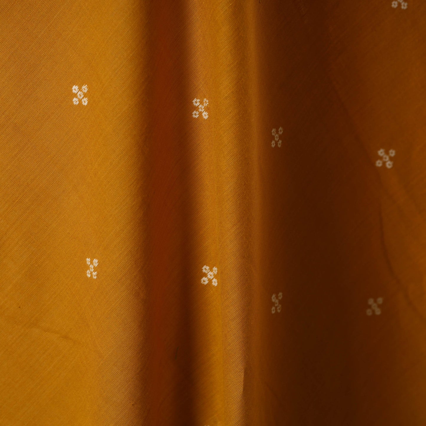 Yellow - prewashed cotton jacquard fabric 15 - handcrafted