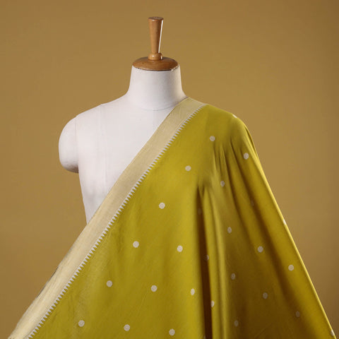 Green - yellow - prewashed cotton jacquard fabric 15