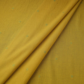 Yellow Prewashed Cotton Jacquard Fabric