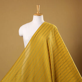 Yellow Prewashed Cotton Jacquard Fabric