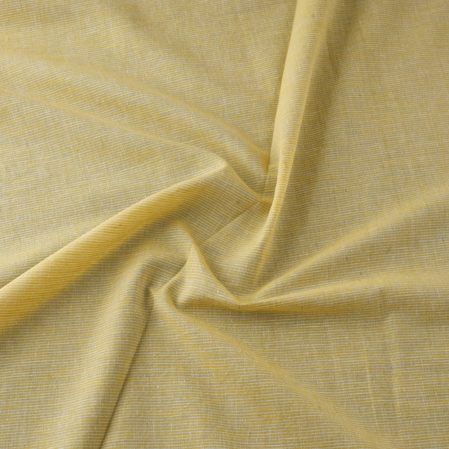 Yellow Prewashed Cotton Jacquard Fabric