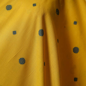 Yellow - prewashed cotton jacquard fabric 33 - handcrafted