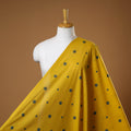Yellow - prewashed cotton jacquard fabric 33 - handcrafted