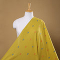 Yellow Prewashed Cotton Jacquard Fabric