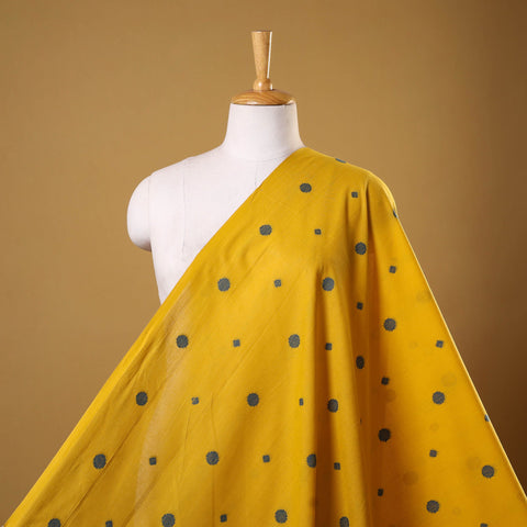 Yellow - prewashed cotton jacquard weave fabric 03