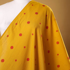 Yellow - prewashed cotton jacquard weave fabric 05