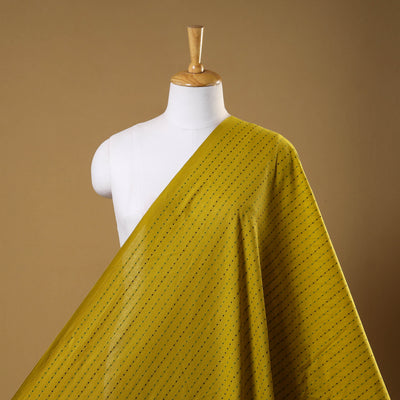Yellow - prewashed cotton jacquard weave fabric 06