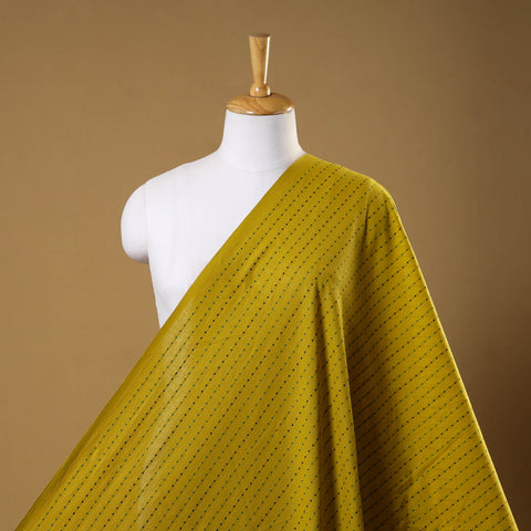 Yellow - prewashed cotton jacquard weave fabric 06