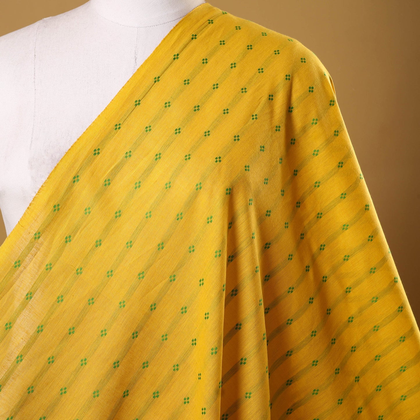Yellow - prewashed cotton jacquard weave fabric 12