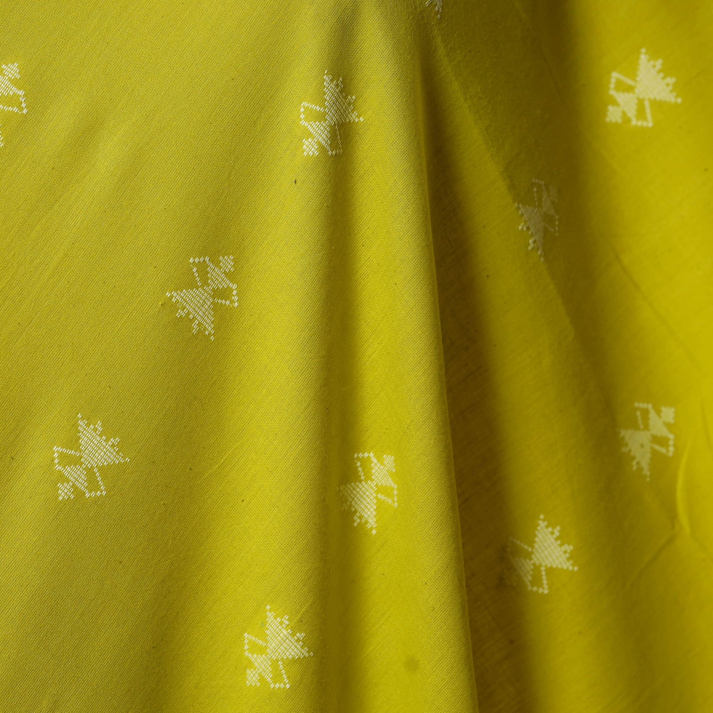 Yellow - prewashed cotton jacquard weave fabric 15