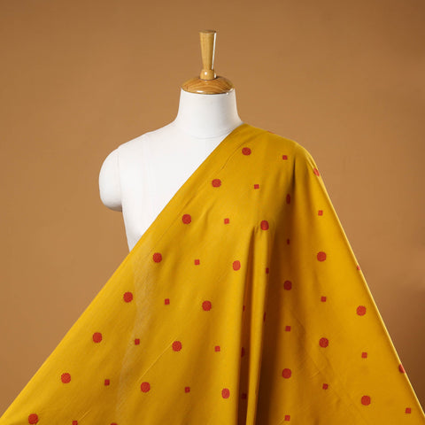 Yellow - prewashed cotton jacquard weave fabric 30