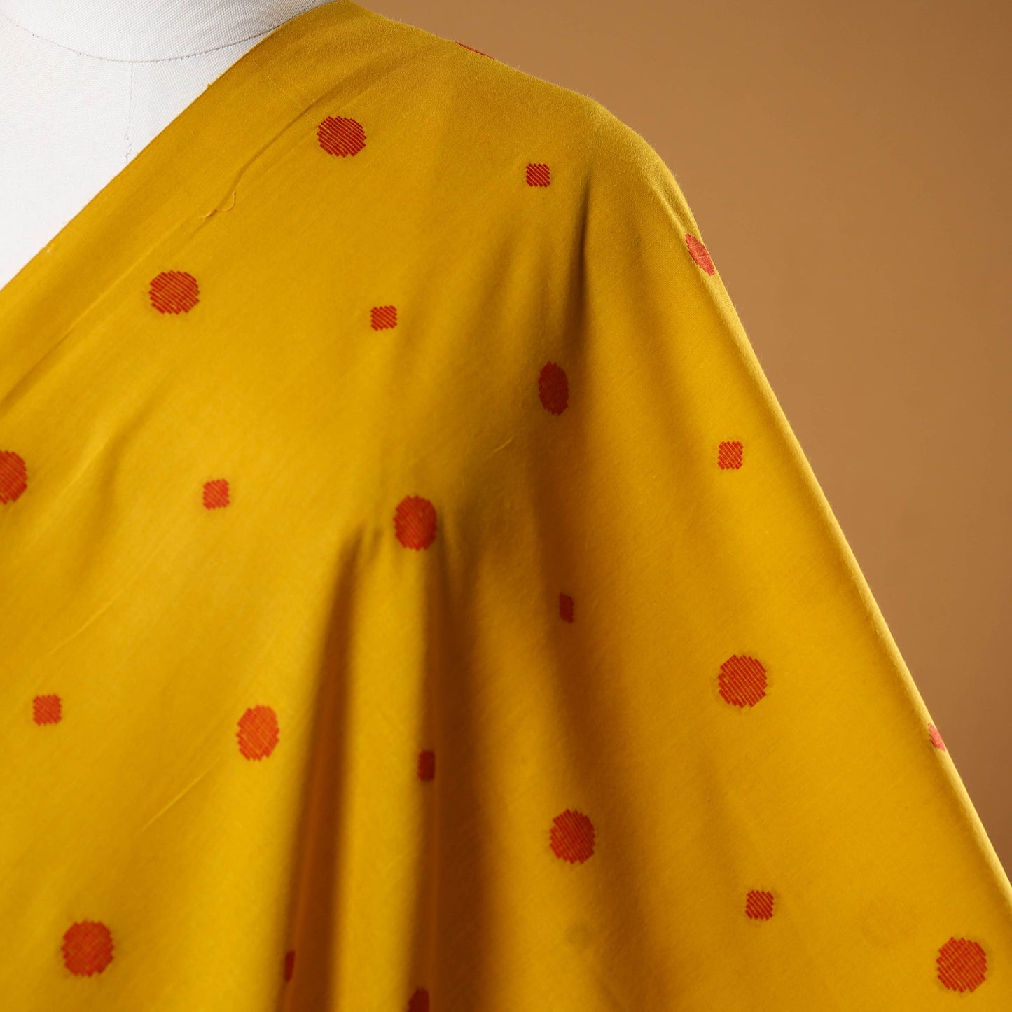 Yellow - prewashed cotton jacquard weave fabric 30