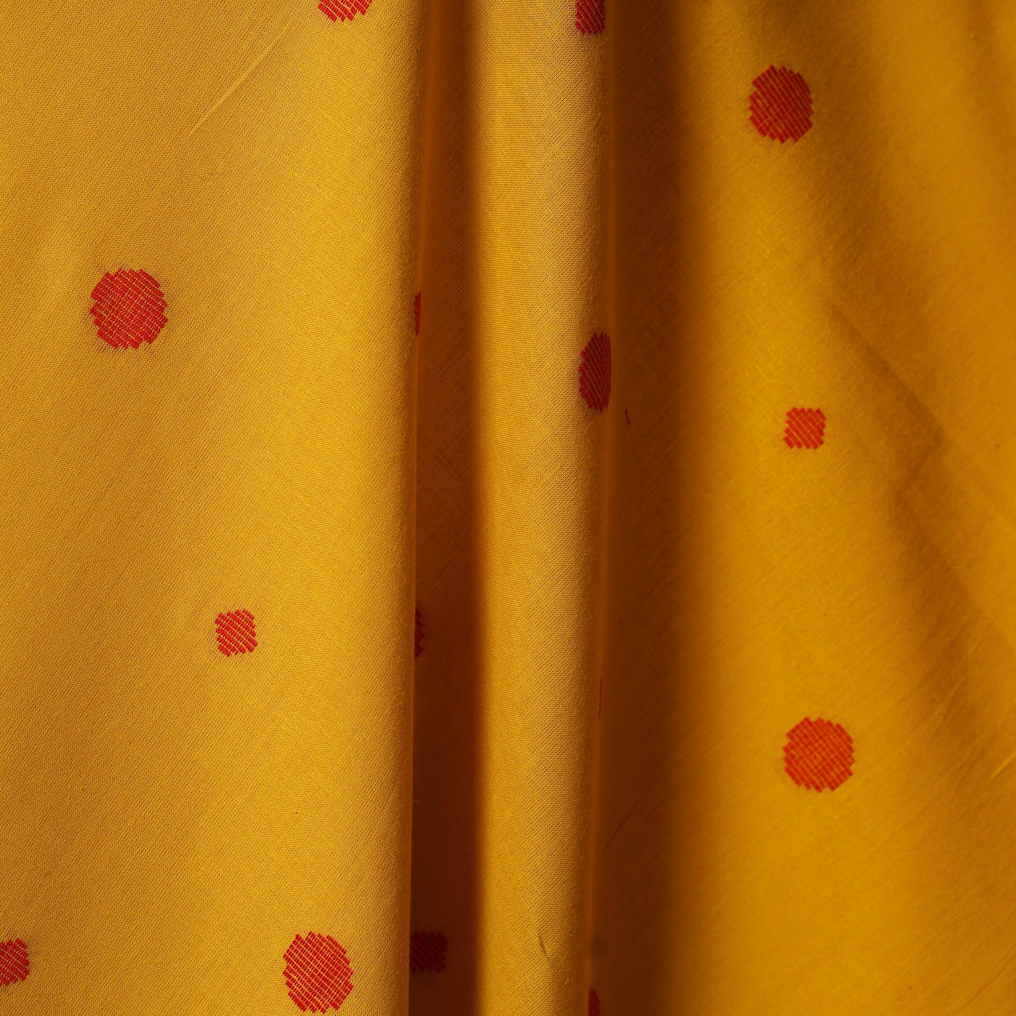 Yellow - prewashed cotton jacquard weave fabric 30
