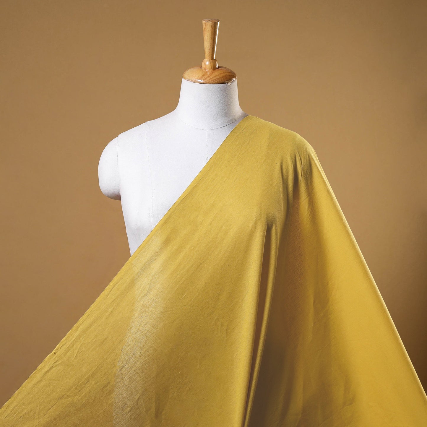 Yellow Prewashed Cotton Plain Fabric