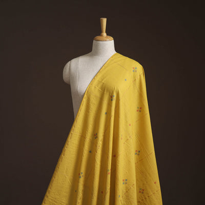 Prewashed cotton zari work jacquard fabric 02 - handcrafted